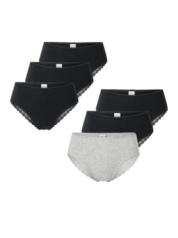 Schiesser Brasilslip Modern Multipacks in schwarz-grau