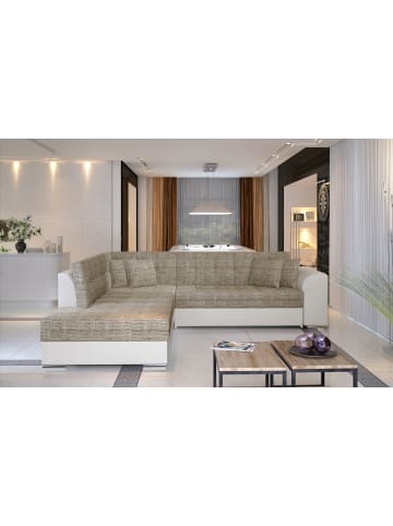 MF Design Piri Recamiere Links in Beige -  (L) 260 x (B) 260 x (H) 78 cm