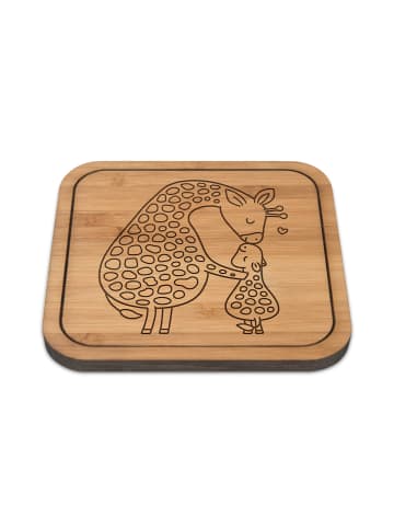 Mr. & Mrs. Panda gläseruntersetzer Giraffe Kind ohne Spruch in Transparent