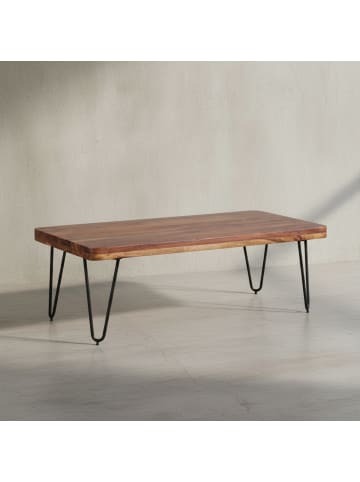 KADIMA DESIGN Couchtisch BAGLI Massiv-Holz 115 cm breit Wohnzimmer-Tisch in Massivholz