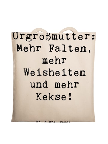 Mr. & Mrs. Panda Tragetasche Urgroßmutter Weisheiten mit Spruch in Creme