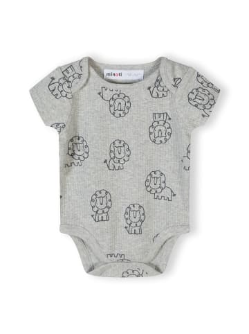 Minoti 3-er Pack Bodys 28BABYRIB26 in rauchblau