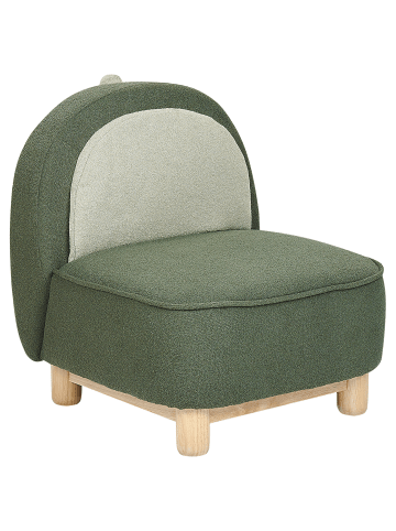 Beliani Kindersessel FABORG in Grün/Beige/Braun - (W) 50 x (H) 56 x (L) 47 cm