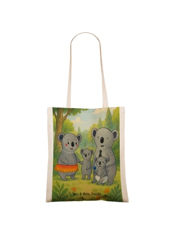 Mr. & Mrs. Panda Tasche Koala Familie Design ohne Spruch in Weiß