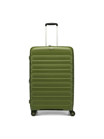 D&N Travel Line 4700 4 Rollen Trolley 78 cm mit Dehnfalte olive green