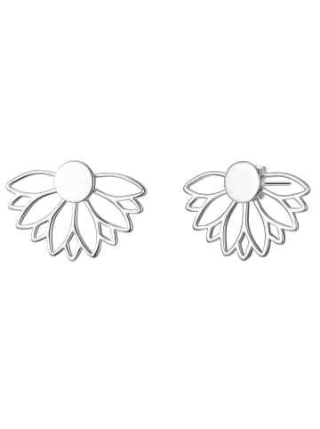 Glanzstücke München Ohrstecker Lotusblume Sterling Silber in silber