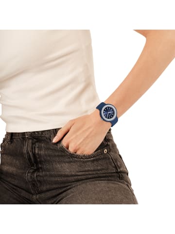 Hip Hop Analoguhr hero.dot bezel blau