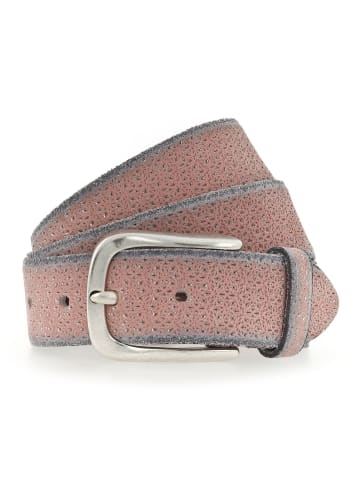 b.belt Gürtel Leder orange-silver