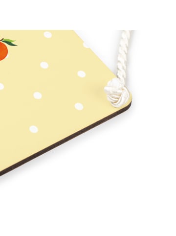 Mr. & Mrs. Panda holzbild Igel Grillen ohne Spruch in Gelb Pastell