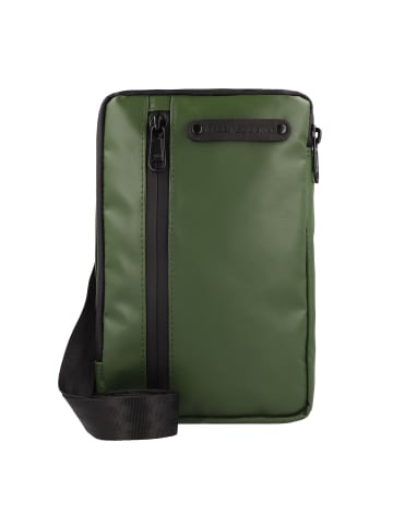 Greenburry Upcycled Tarpaulin Mini Bag Umhängetasche 14 cm in olive