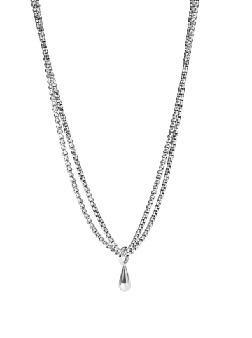 PURELEI Kette Droplet 40-45 in Silber