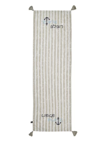 SCHIETWETTER Tischläufer "Liegeplatz" 150x50cm in stein
