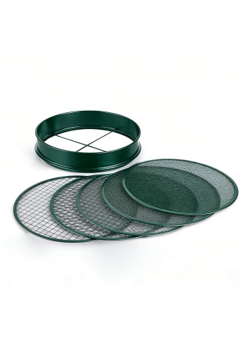 relaxdays Gartensieb "5in1" in Grün - Ø 30 cm