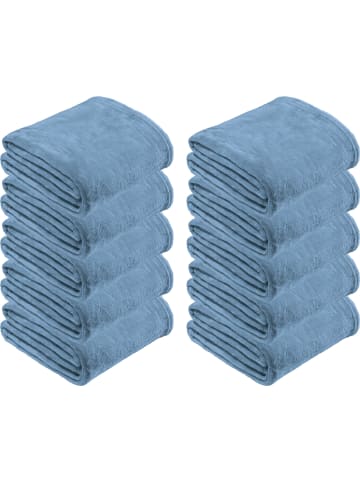 REDBEST Fleece, Microfaser Wohndecke 10er-Pack in hellblau