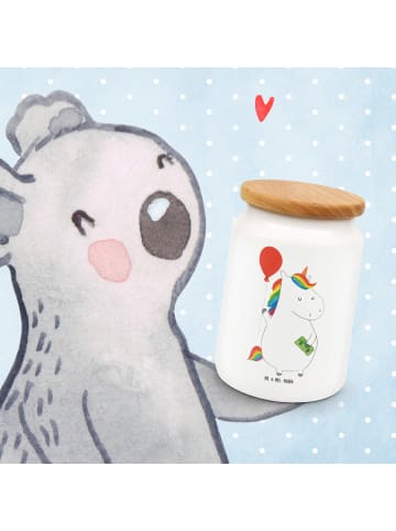 Mr. & Mrs. Panda Keksdose Einhorn Luftballon ohne Spruch in Weiß