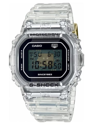 Casio G-Shock Digitaluhr 40th Anniversary Clear Remix Anthrazit / Weiß