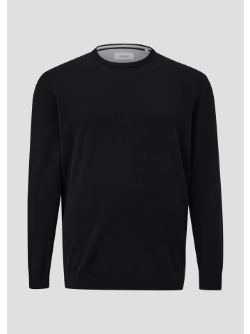 s.Oliver Strickpullover langarm in Schwarz