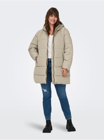 ONLY Carmakoma Plus Size Stepp Mantel Parka CARNEWDOLLY in Beige-2