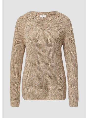 s.Oliver Strickpullover in 81X7_dunkelbraun