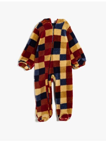 KOTON Babystrampler in Marineblau Karomuster