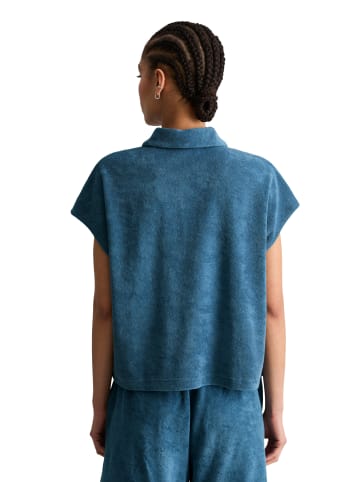 Marc O'Polo DENIM DfC Frottee-Poloshirt relaxed in Medium Blue 4671