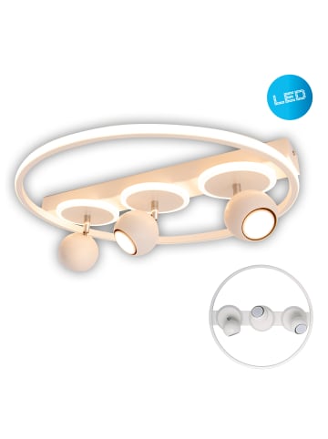 näve LED Deckenleuchte "RONDA" in weiß - (L)50 cm x (B)50 cm x (H)15.5 cm - EEK G