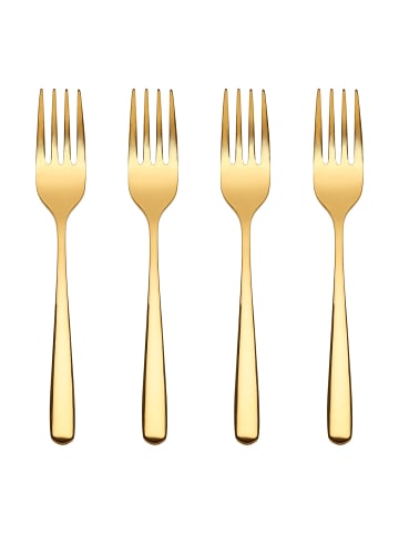 Butlers Kuchengabel-Set QUEENS (4er-Set) in Gold