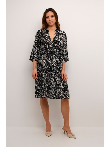 Kaffe Kleid KAhera in Black/White Graphic Snake