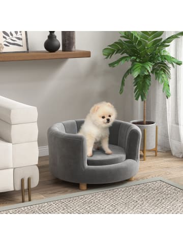 Pawhut Hundesofa Grau 65B x 64T x 37H cm