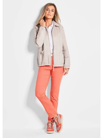 GOLDNER Leicht wattierte Outdoorjacke mit Hemdkragen in stein