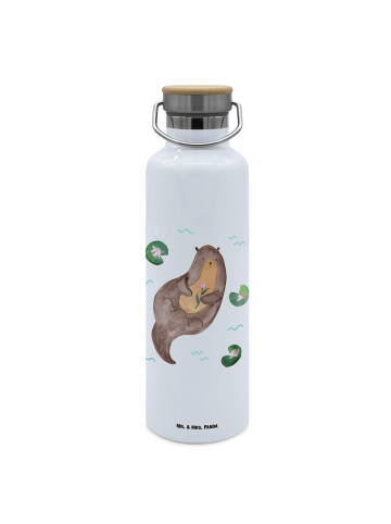 Mr. & Mrs. Panda Trinkgefäß Otter Seerose ohne Spruch in Weiß