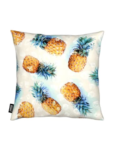 Juniqe Kissen "Pineapples + Crystals" in Gelb & Grau