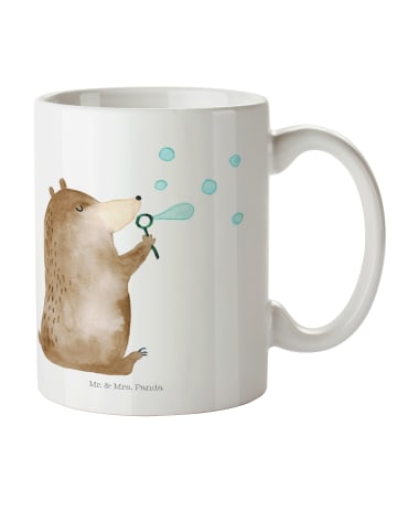 Mr. & Mrs. Panda Kinderbecher Bär Seifenblasen ohne Spruch in Weiß