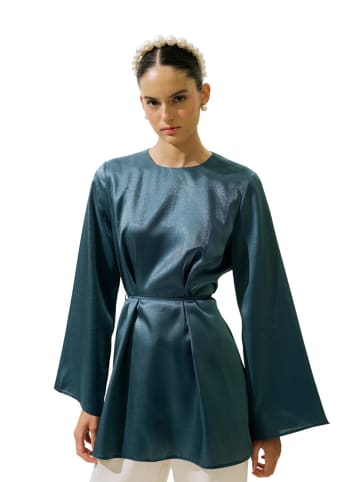 MANUKA Blouse in Petrolgrün