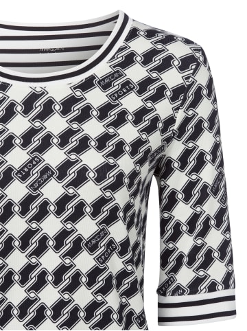 MARC CAIN SPORTS  Langarmshirt in ecru marine