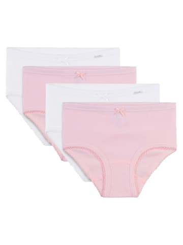 Sanetta Slip 4er Pack in Weiß/Rosa