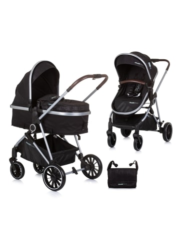 Chipolino Kinderwagen Aura 2 in 1 in schwarz