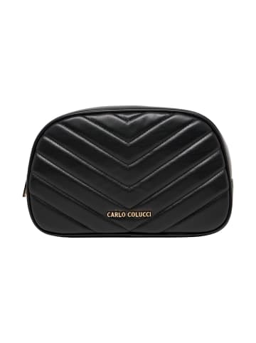 Carlo Colucci Kosmetiktasche Doga in Schwarz