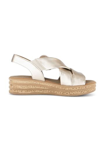 Gabor Plateau Sandalen in gold