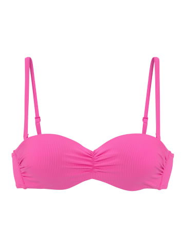 Venice Beach Bandeau-Bikini-Top in pink