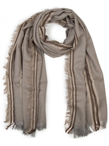 styleBREAKER Schal in Taupe-Grau