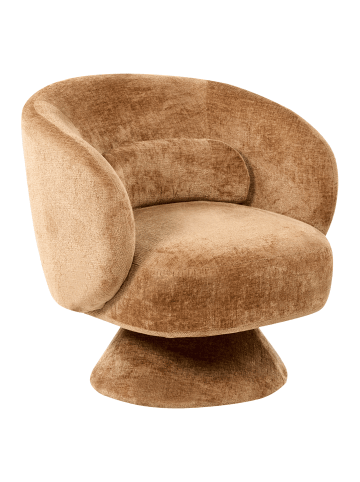 Beliani Sessel LIEKSA in Braun - (W) 77 x (H) 77 x (L) 64 cm