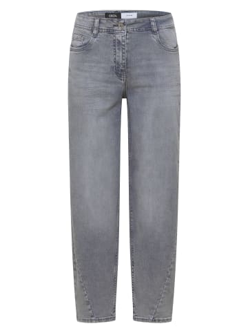 Cecil High Waist Barrel Leg Jeans im Loose Fit in Light Grey Wash