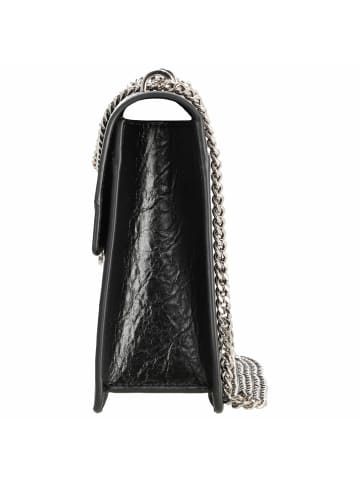 Seidenfelt Roros Big - Schultertasche 28 cm (oxblood/gold) in glossy black
