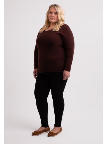 CASH-MERE.CH Rundhals Pullover in Zinnoberrot