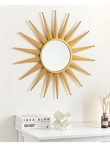 Beliani Dekospiegel PERELLI in Gold - (W) 60 x (H) 60 x (L) 3 cm