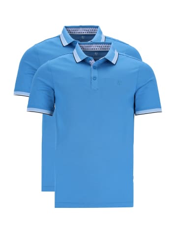 hajo Poloshirt Pique in Sky