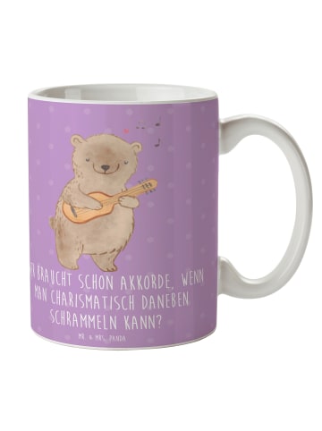 Mr. & Mrs. Panda Kaffeebecher Charisma Gitarre mit Spruch in Lavendeltraum