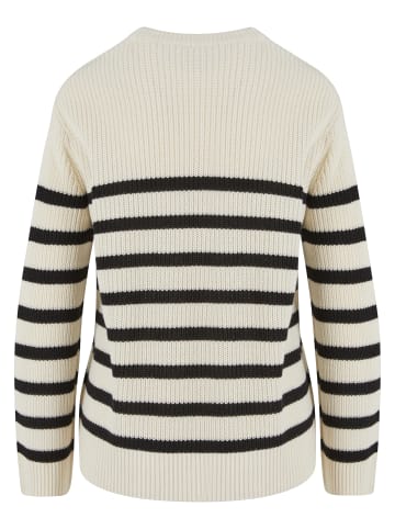 Urban Classics Crew Neck Jumper in whitesand/black