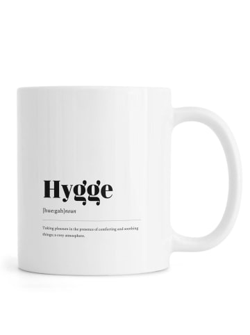 Juniqe Tasse "Hygge" in Schwarz & Weiß